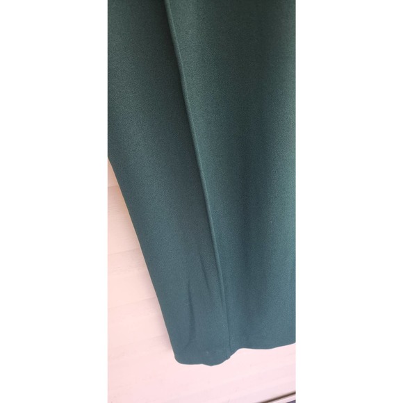 NWOT NEW Badgley Mischka Platinum Emerald Green Wide Leg Jumpsuit Size 4 - Picture 12 of 16